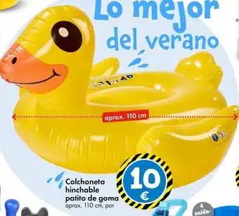 TEDi Colchoneta hinchable patito de goma oferta