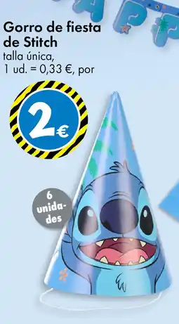 TEDi Gorro de fiesta de Stitch oferta