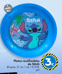 TEDi Platos reutilizables de Stitch oferta