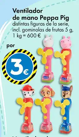 TEDi Ventilador de mano Peppa Pig oferta