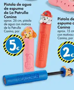 TEDi Pistola de agua de espuma de La Patrulla Canina oferta