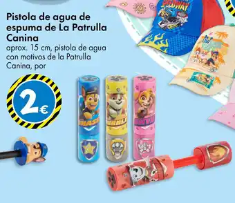 TEDi Pistola de agua de espuma de La Patrulla Canina oferta
