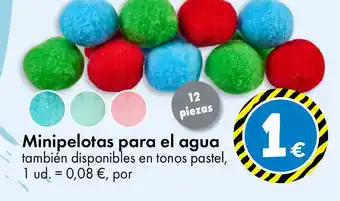TEDi Minipelotas para el agua oferta
