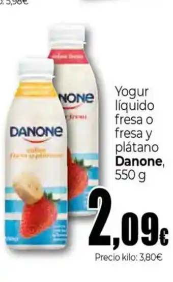 Unide Supermercados DANONE Yogur líquido fresa o fresa y platano oferta