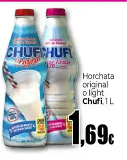 Unide Supermercados CHUFI Horchata original o light oferta