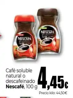 Unide Supermercados NESCAFE Café soluble natural o descafeinado oferta