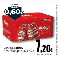Unide Supermercados MAHOU Cerveza 5 estrellas oferta