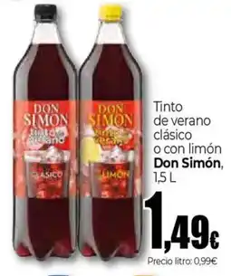 Unide Supermercados DON SIMON Tinto de verano clásico o con limón oferta