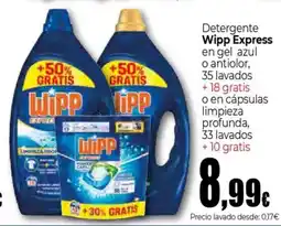 Unide Supermercados WIPP EXPRESS Detergente oferta