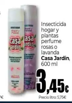 Unide Supermercados CASA JARDIN Insecticida hogar y plantas perfume rosas o lavanda oferta
