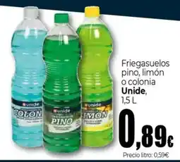 Unide Supermercados UNIDE Friegasuelos pino, limón o colonia oferta