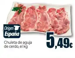 Unide Supermercados Chuleta de aguja de cerdo oferta