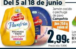 Unide Supermercados CAMPOFRIO Jamón cocido o pechuga de pavo oferta