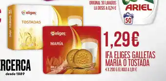 Claudio IFA ELIGES Galletas maria o tostada oferta