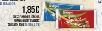 Claudio Queso fundido 16 lonchas normal o light ifa eliges sin gluten oferta