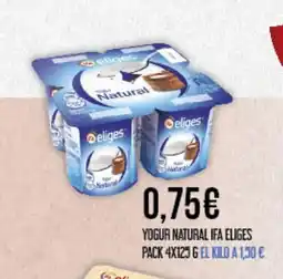 Claudio IFA ELIGES Yogur natural oferta