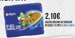 Claudio IFA ELIGES Galletas rellenas de chocolate oferta