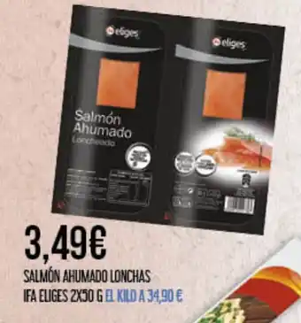 Claudio IFA ELIGES Salmon ahumado lonchas oferta