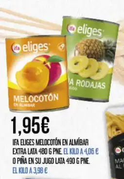 Claudio IFA ELIGES Melocotón en almíbar extra lata oferta