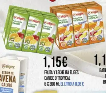 Claudio Fruta y leche ifa eliges caribe o tropical oferta