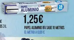 Claudio Papel aluminio ifa sabe 16 metros el metro oferta