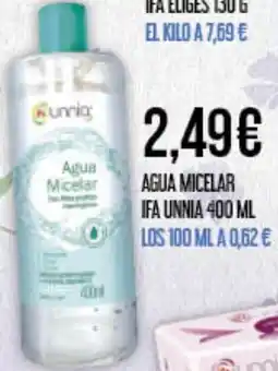 Claudio IFA UNNIA Agua micelar oferta