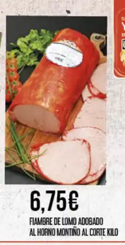 Claudio Fiambre de lomo adobado al horno montiño al corte oferta