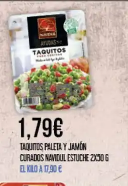 Claudio Taquitos paleta y jamón curados navidul estuche oferta