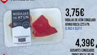 Claudio Rodajas de atún congelado atunlo bolsa oferta