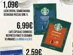 Claudio Café cápsulas starbucks nespresso roast o colombia 18 unidades oferta