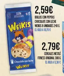 Claudio WEIKIS Bollos con pepitas chocolate con leche oferta