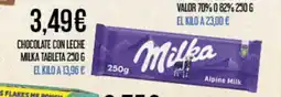 Claudio Chocolate con leche milka tableta oferta