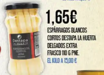 Claudio Espárragos blancos cortos destapa la huerta delgados extra oferta