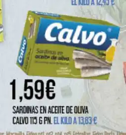 Claudio CALVO Sardinas en aceite de oliva oferta