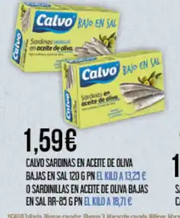 Claudio CALVO Sardinas en aceite de olivaa bajas en sal oferta