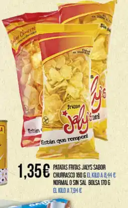 Claudio Patatas fritas jalys sabor churrasco normal o sin sal bolsa oferta