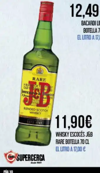 Claudio Whisky escocés jgb rare botella oferta