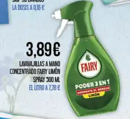 Claudio Lavavajillas a mano concentrado fairy limón spray oferta