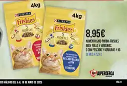 Claudio Alimento gato purina friskies buey pollo y verduras o con pescado y verduras oferta