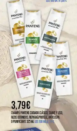 Claudio Champú pantene cuidado clásico, suave y liso, rizos definidos, reparagprotege, anticaspa o purificante oferta