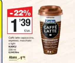 SPAR Fragadis KAIKU Caffé latte cappuccino, espresso, macchiato oferta