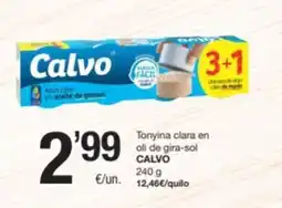 SPAR Fragadis CALVO Tonyina clara en oli de girasol oferta