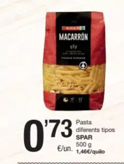 SPAR Fragadis SPAR PAsta diferents tipos oferta