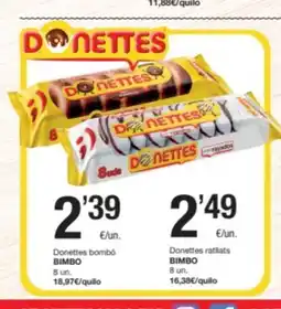 SPAR Fragadis BIMBO Donettes bombó oferta
