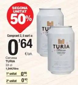 SPAR Fragadis TURIA Cervesa oferta