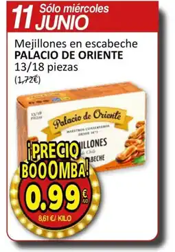 SPAR PALACIO DE ORIENTE Mejillones en escabeche oferta