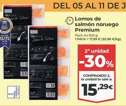 La Sirena Lomos de salmón noruego oferta