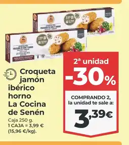La Sirena Croqueta jamón ibérico horno oferta