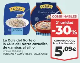 La Sirena la Gula del Norte cazuelita de gambas al ajillo oferta