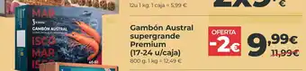 La Sirena Gambón Austral supergrande Premium oferta
